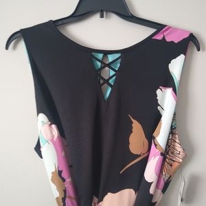 Elegant Floral Print Labels Bryant Maxi Dress Never Worn Size 22